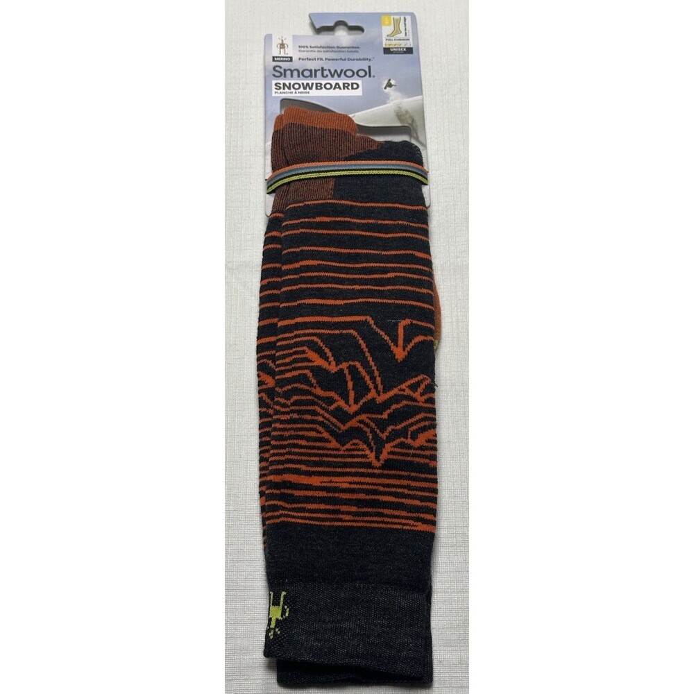 SmartWool Snowboard Iguchi Pattern Over The Calf Socks Size Large SW001918003